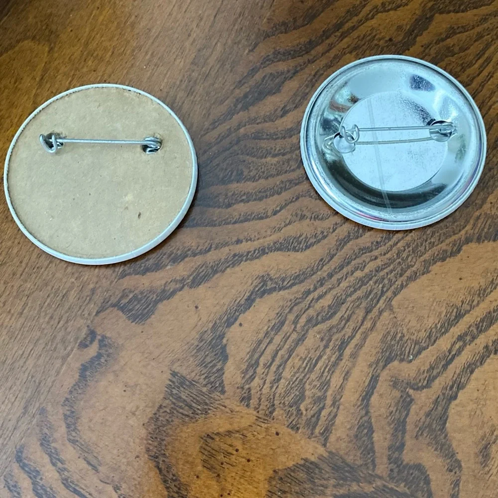 Say No To Drugs and Safety Belts Save Lives Button Pins